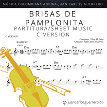 Cargar imagen en el visor de la galería, Brisas de Pamplonita - Partitura/Sheet Music