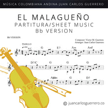 Load image into Gallery viewer, El Malagueño - Partitura/Sheet Music