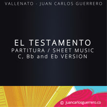 Load image into Gallery viewer, El Testamento - Partitura/Sheet Music