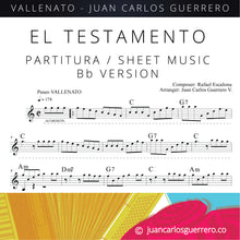 Load image into Gallery viewer, El Testamento - Partitura/Sheet Music