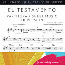 Load image into Gallery viewer, El Testamento - Partitura/Sheet Music