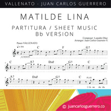 Cargar imagen en el visor de la galería, Matilde Lina - Partitura / Sheet Music