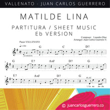 Cargar imagen en el visor de la galería, Matilde Lina - Partitura / Sheet Music