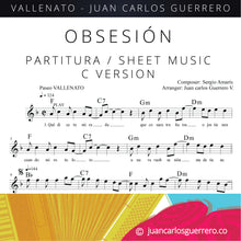 Cargar imagen en el visor de la galería, Obsesión - Partituras / Sheet Music
