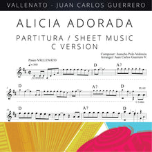 Cargar imagen en el visor de la galería, Alicia Adorada - Partitura/Sheet Music

