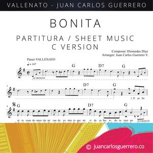 Bonita - Partitura/Sheet Music