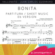 Load image into Gallery viewer, Bonita - Partitura/Sheet Music
