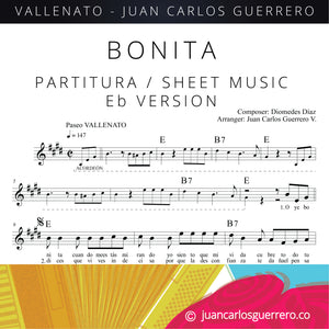 Bonita - Partitura/Sheet Music