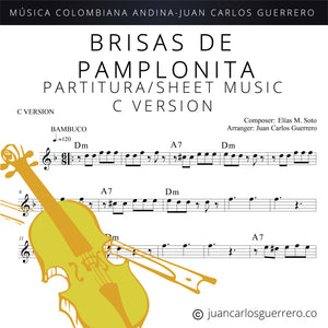 Brisas de Pamplonita - Partitura/Sheet Music