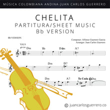 Load image into Gallery viewer, Chelita - Partitura/Sheet Music
