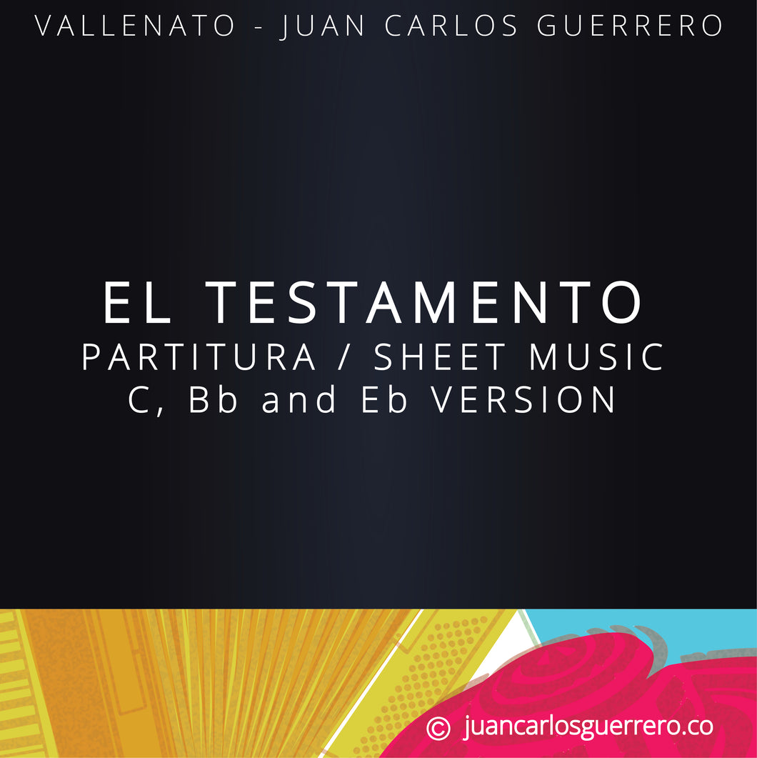 El Testamento - Partitura/Sheet Music