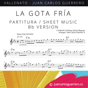 La Gota Fría - Partituras / Sheet Music