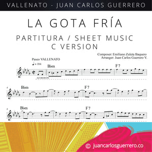 La Gota Fría - Partituras / Sheet Music