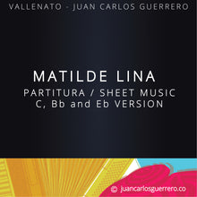 Load image into Gallery viewer, Matilde Lina - Partitura / Sheet Music
