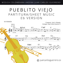Cargar imagen en el visor de la galería, Pueblito Viejo - Partituras/Sheet Music
