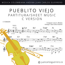 Cargar imagen en el visor de la galería, Pueblito Viejo - Partituras/Sheet Music
