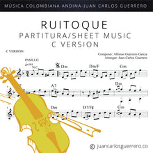 Cargar imagen en el visor de la galería, Ruitoque - Partitura/Sheet Music
