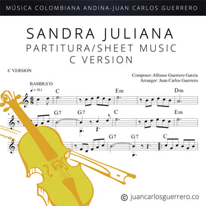 Sandra Juliana - Partitura/Sheet Music