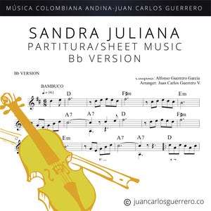 Sandra Juliana - Partitura/Sheet Music